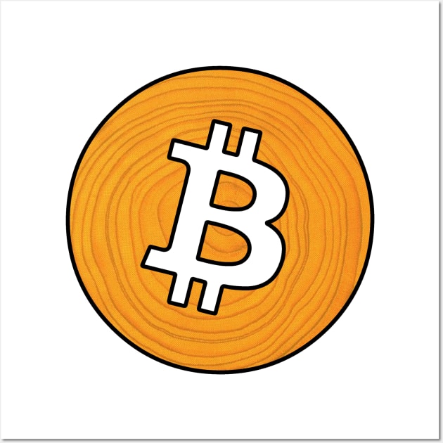 Bitcoin Cryptocurrency Crypto Cash BTC Logo Wall Art by DeadBeatElite